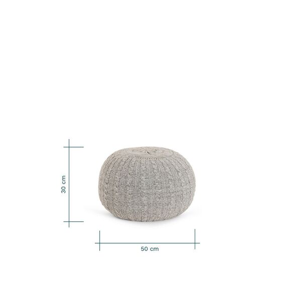 Fotoliu Pouffe Pebble Tutti Bambini, Culoare: Gri - poza 3 - ExclusivMAG.ro