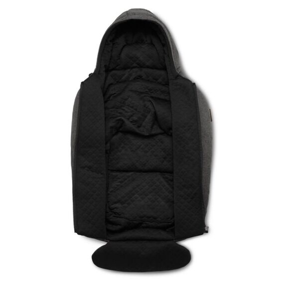 Port Bebe sac Tulip 0-15 luni Asphalt ABC Design, Culoare: Gri/Negru - poza 4 - ExclusivMAG.ro