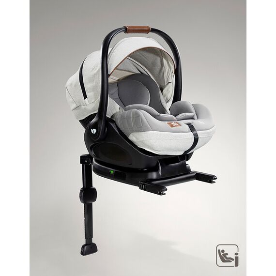 Scoica auto inclinabila i-Size i-Level Recline Oyster, colectia Signature, nastere-85 cm, Culoare: Gri deschis, Grupa: 0-13kg (0 luni - 12 luni) - poza 3 - ExclusivMAG.ro