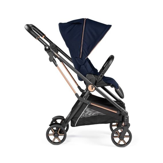 Carucior 3 in 1 Peg Perego Vivace, Lounge, Pagoda, 0 - 22 kg, Blue Shine, Culoare: Albastru - poza 7 - ExclusivMAG.ro
