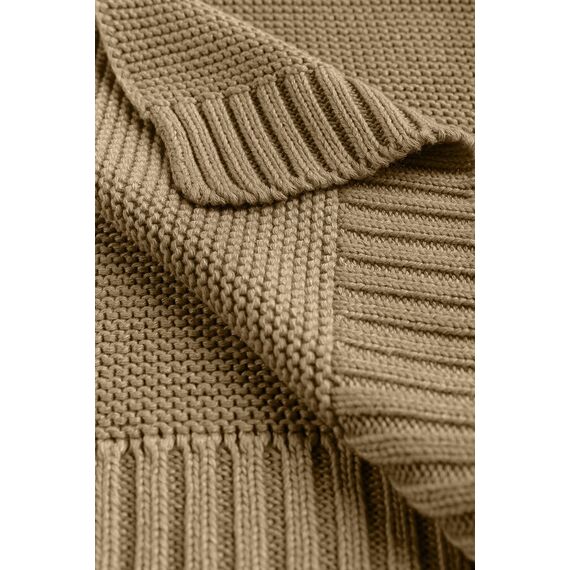Paturica de bumbac si bambus Sensillo 100x80 cm Bej, Culoare: Crem - poza 3 - ExclusivMAG.ro