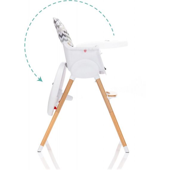 Scaun inalt pentru masa Paul Zick-Zack Fillikid, Culoare: Multicolor - poza 4 - ExclusivMAG.ro