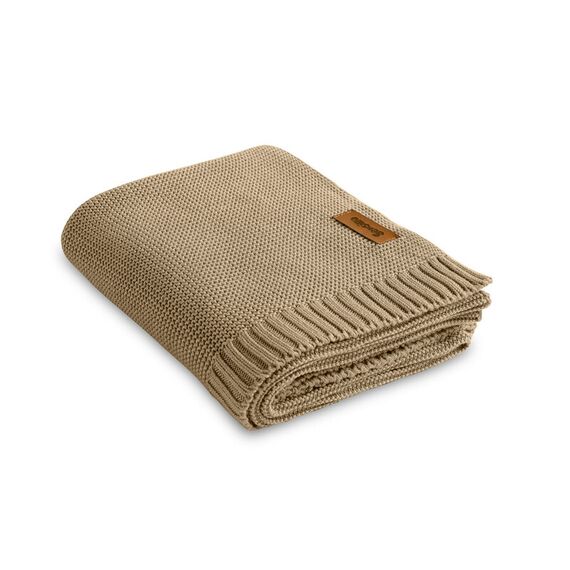 Paturica de bumbac si bambus Sensillo 100x80 cm Bej, Culoare: Crem  - ExclusivMAG.ro