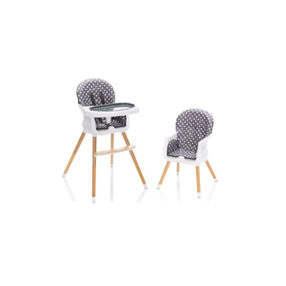 Scaun inalt pentru masa Paul Star Grey Fillikid, Culoare: Alb/Gri  - ExclusivMAG.ro