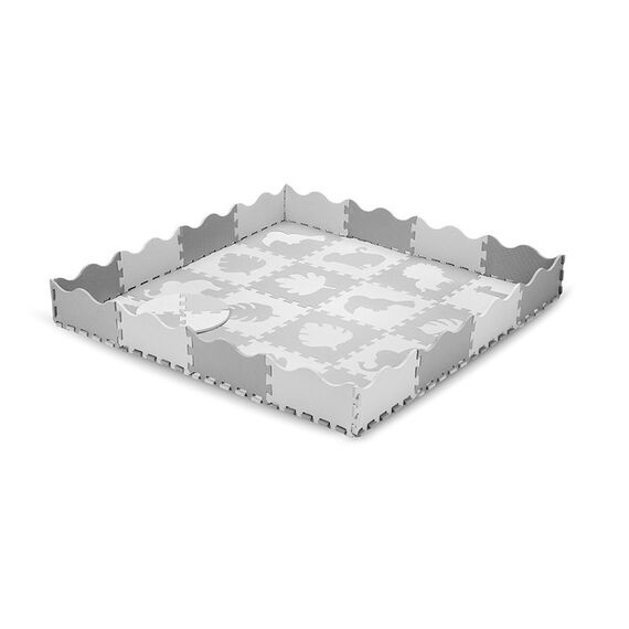 Covoras de joaca Puzzle 150x150 cm, Momi Zawi - Grey, Culoare: Gri - poza 4 - ExclusivMAG.ro