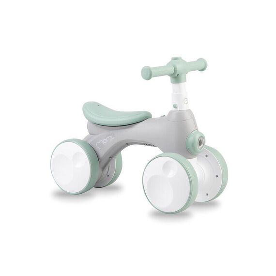 Bicicleta cu lumini, sunet si difuzor de balonase, Momi Tobis - Grey, Culoare: Gri  - ExclusivMAG.ro