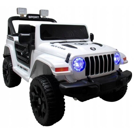 Masinuta electrica cu telecomanda cu baterii si functie de balansare Jeep X10 TS-159 R-Sport - Alb, Culoare: Alb, Capacitate acumulator: 12V - poza 2 - ExclusivMAG.ro
