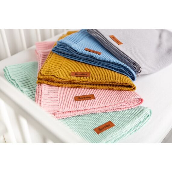 Paturica de bumbac si bambus Sensillo 100x80 cm Bej, Culoare: Crem - poza 7 - ExclusivMAG.ro