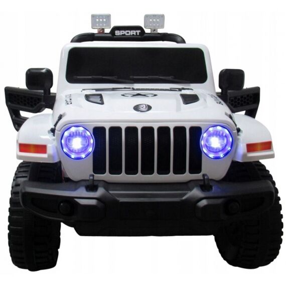Masinuta electrica cu telecomanda cu baterii si functie de balansare Jeep X10 TS-159 R-Sport - Alb, Culoare: Alb, Capacitate acumulator: 12V - poza 3 - ExclusivMAG.ro