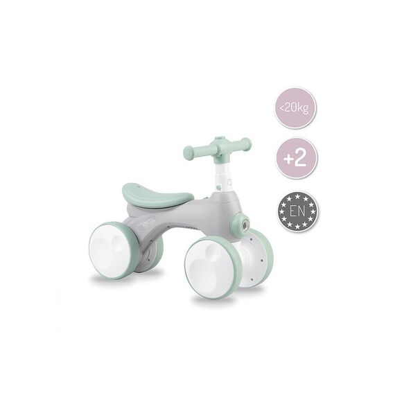 Bicicleta cu lumini, sunet si difuzor de balonase, Momi Tobis - Grey, Culoare: Gri - poza 5 - ExclusivMAG.ro
