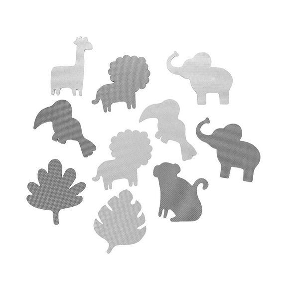 Covoras de joaca Puzzle 150x150 cm, Momi Zawi - Grey, Culoare: Gri - poza 3 - ExclusivMAG.ro