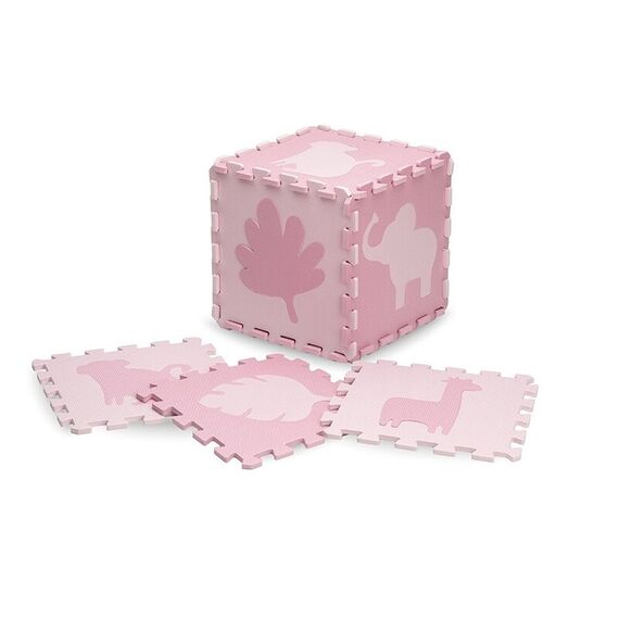 Covoras de joaca Puzzle 150x150 cm, Momi Zawi - Pink, Culoare: Roz - poza 2 - ExclusivMAG.ro