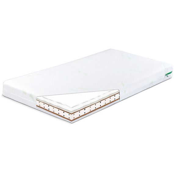 Saltea Sensillo LATEX Cocos-Spuma-Cocos cu Aloe Vera 120x60x12 cm - poza 2 - ExclusivMAG.ro