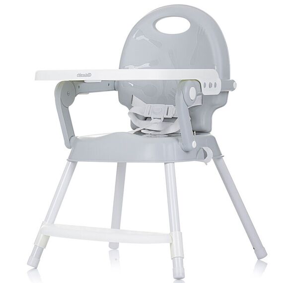 Scaun de masa Chipolino Bonbon 3 in 1 glacier, Culoare: Gri - poza 5 - ExclusivMAG.ro