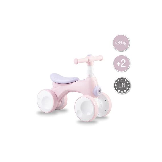 Bicicleta cu lumini, sunet si difuzor de balonase, Momi Tobis - Pink, Culoare: Roz - poza 6 - ExclusivMAG.ro
