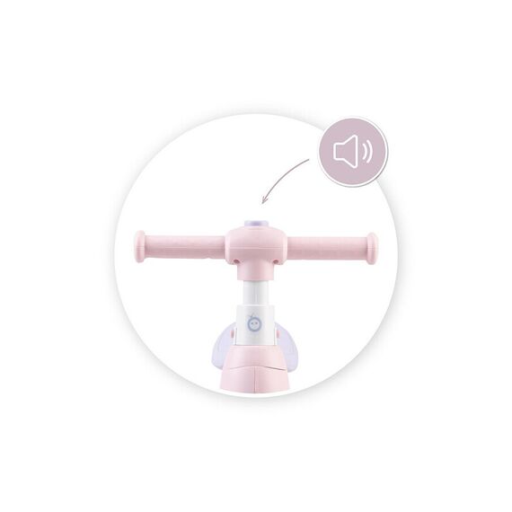 Bicicleta cu lumini, sunet si difuzor de balonase, Momi Tobis - Pink, Culoare: Roz - poza 5 - ExclusivMAG.ro
