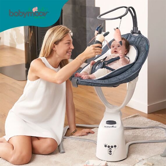 Leagan Swoon Motion Petal Babymoov, Culoare: Albastru - poza 6 - ExclusivMAG.ro