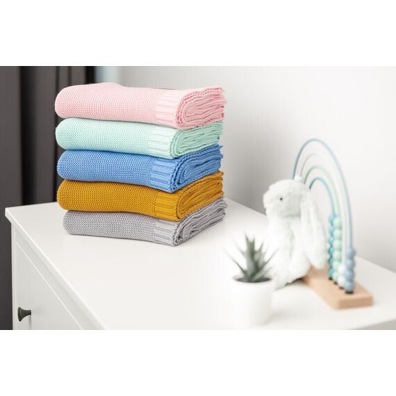 Paturica de bumbac si bambus Sensillo 100x80 cm Bej, Culoare: Crem - poza 8 - ExclusivMAG.ro
