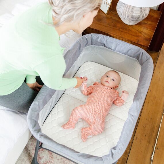Patut Graco Side by Side 2 in 1 Pearl, Culoare: Gri - poza 8 - ExclusivMAG.ro