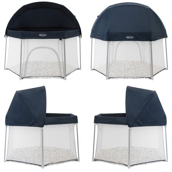 Tarc de joaca Graco EverGo Rubix, Culoare: Albastru, Dimensiuni: 140x70 - poza 5 - ExclusivMAG.ro