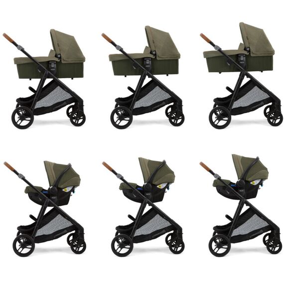 Carucior Graco Near2Me Khaki sistem 3in1, Culoare: Verde - poza 10 - ExclusivMAG.ro