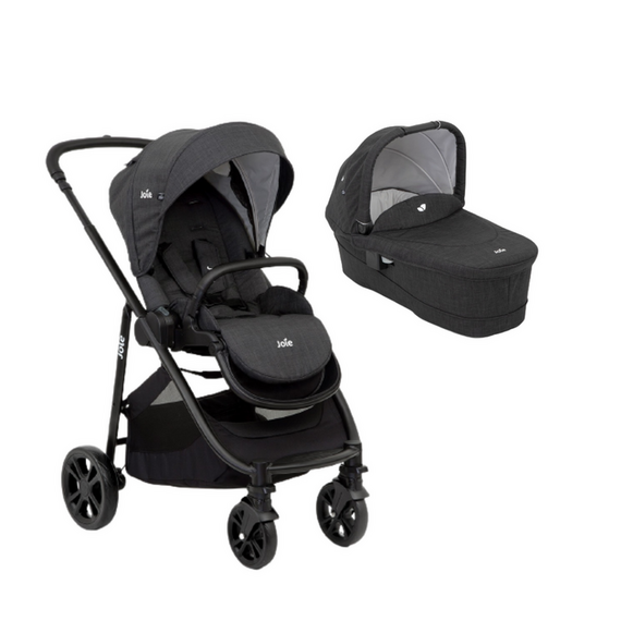Carucior pentru copii multifunctional 3 in 1 Joie Versatrax E Pavement/Shale, Culoare: Gri/Negru - poza 2 - ExclusivMAG.ro