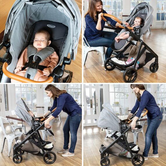 Carucior Graco Near2Me Khaki, Culoare: Verde - poza 5 - ExclusivMAG.ro