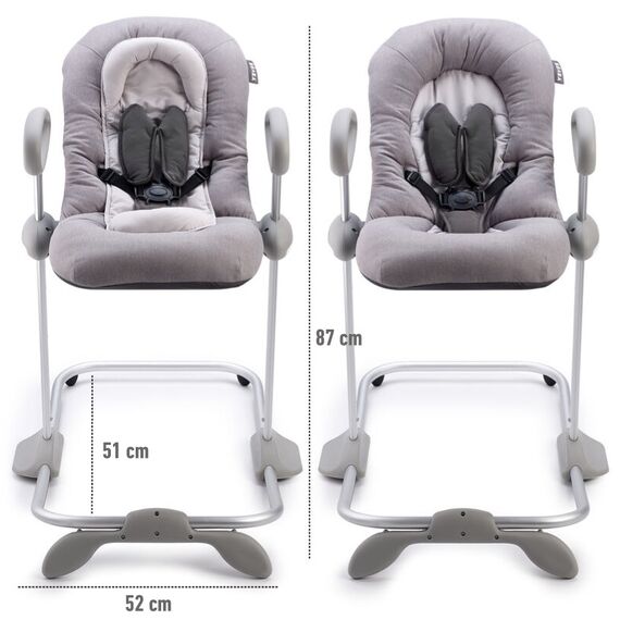 Balansoar Beaba Up&Down III Heather Grey, Culoare: Gri - poza 3 - ExclusivMAG.ro