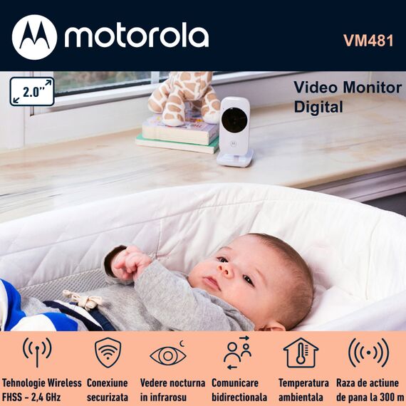Video Monitor Digital Motorola VM481 - poza 6 - ExclusivMAG.ro