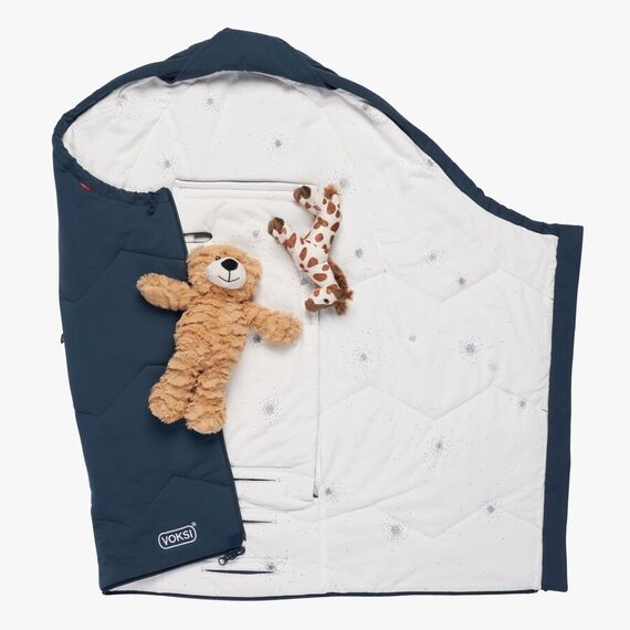 Sac primăvară/vară Voksi® Sky Light - Poppy Blue-Seeds, Culoare: Albastru - poza 4 - ExclusivMAG.ro