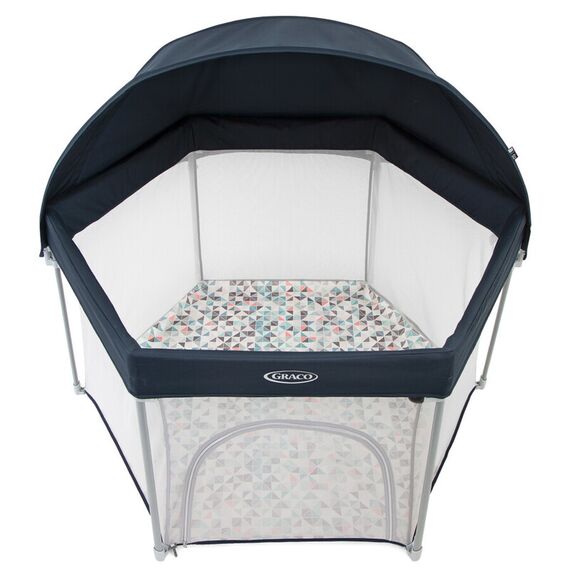 Tarc de joaca Graco EverGo Rubix, Culoare: Albastru, Dimensiuni: 140x70 - poza 2 - ExclusivMAG.ro