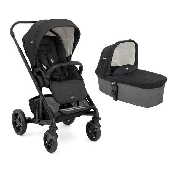 Carucior pentru copii multifunctional 3 in 1 Joie Chrome/ i-Gemm Shale, Culoare: Gri/Negru - poza 2 - ExclusivMAG.ro