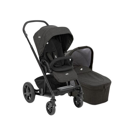 Carucior pentru copii multifunctional 3 in 1 Joie Chrome Dlx Pavement/ i-Gemm Shale, Culoare: Negru - poza 2 - ExclusivMAG.ro