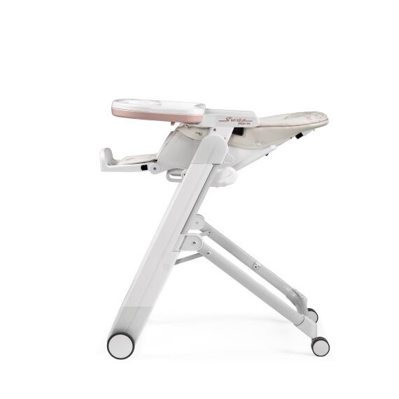 Scaun de masa 2 in 1 Peg Perego Siesta Follow Me, Aquarelle, Culoare: Roz - poza 5 - ExclusivMAG.ro