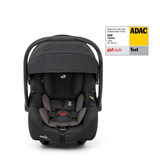 Carucior pentru copii multifunctional 3 in 1 Joie Chrome Dlx Pavement/ i-Gemm Shale, Culoare: Negru - poza 6 - ExclusivMAG.ro