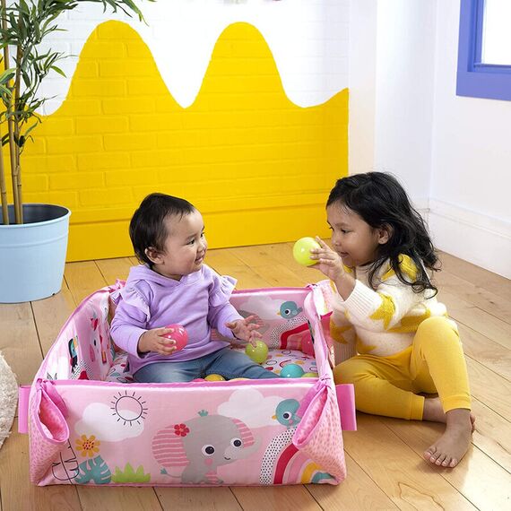 Salteluta de activitati 5 in 1 Gym & Ball Pit Rainbow Tropics Bright Starts - poza 10 - ExclusivMAG.ro