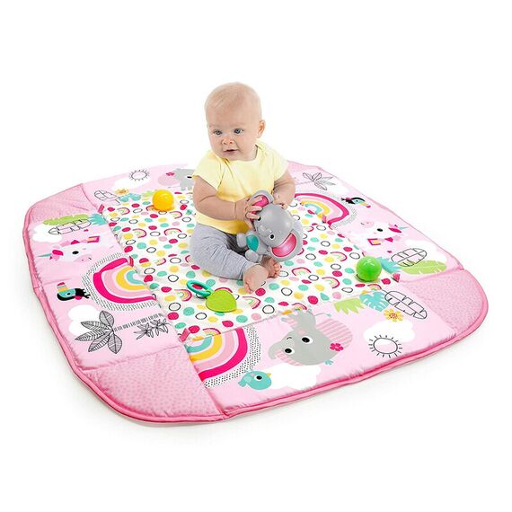 Salteluta de activitati 5 in 1 Gym & Ball Pit Rainbow Tropics Bright Starts - poza 7 - ExclusivMAG.ro