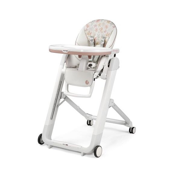 Scaun de masa 2 in 1 Peg Perego Siesta Follow Me, Aquarelle, Culoare: Roz  - ExclusivMAG.ro