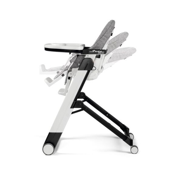 Scaun De Masa 2 in 1 Peg Perego, Siesta Follow Me, Wonder Grey, 0 - 15 Kg, Culoare: Alb/Gri - poza 4 - ExclusivMAG.ro