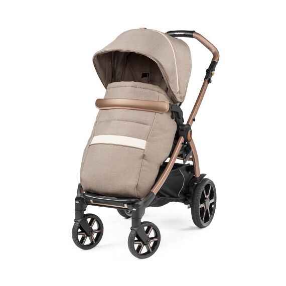 Carucior 3 in 1 Peg Perego Book, SLK, 0 - 22 kg, Mon Amour, Bej / Roz, Culoare: Crem - poza 3 - ExclusivMAG.ro