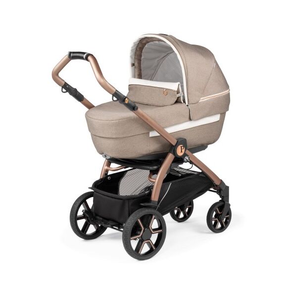 Carucior 3 in 1 Peg Perego Book, SLK, 0 - 22 kg, Mon Amour, Bej / Roz, Culoare: Crem - poza 2 - ExclusivMAG.ro