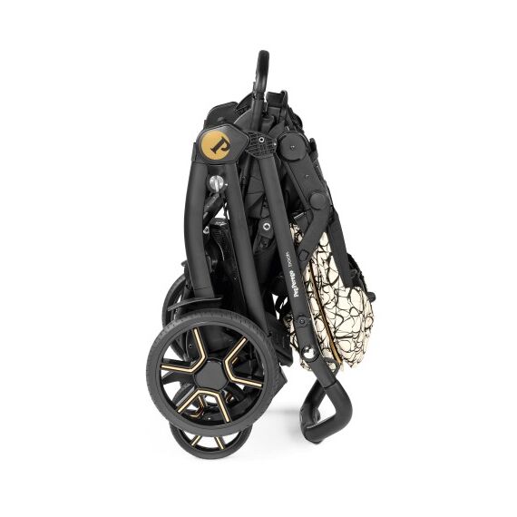 Carucior 3 in 1 Peg Perego Book, SLK, 0 - 22 kg, Graphic Gold, Negru / Bej, Culoare: Negru - poza 9 - ExclusivMAG.ro