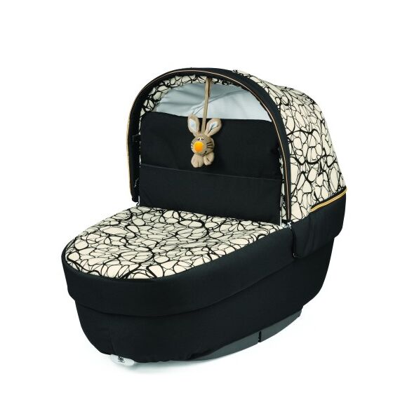 Carucior 3 in 1 Peg Perego Book, SLK, 0 - 22 kg, Graphic Gold, Negru / Bej, Culoare: Negru - poza 6 - ExclusivMAG.ro