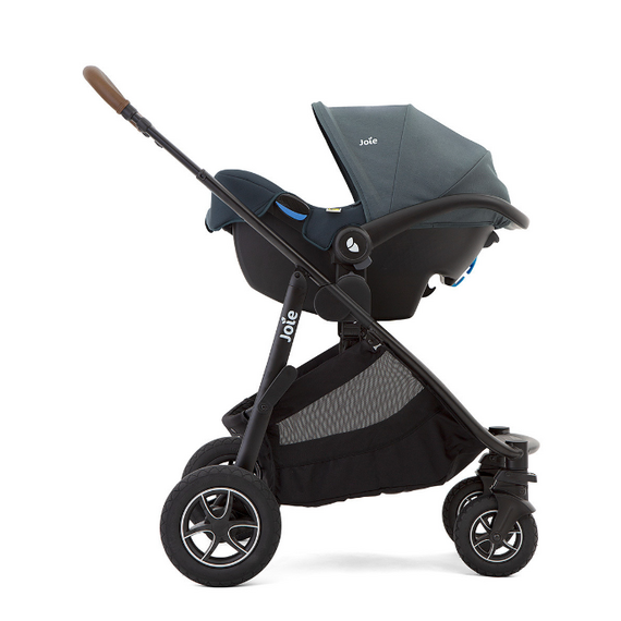 Carucior pentru copii multifunctional 3 in 1 Joie Versatrax Gray/i-Snug Lagoon, Culoare: Gri deschis - poza 5 - ExclusivMAG.ro