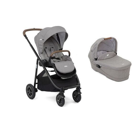 Carucior pentru copii multifunctional 3 in 1 Joie Versatrax Gray/i-Snug Lagoon, Culoare: Gri deschis - poza 2 - ExclusivMAG.ro