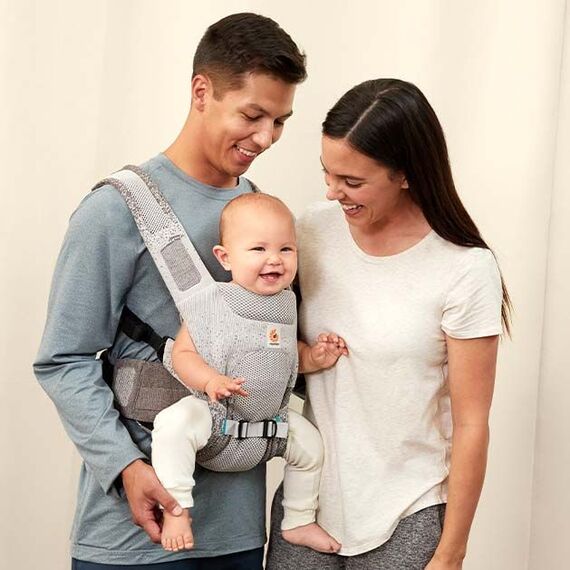 Marsupiu Ergobaby Aerloom Slate Grey, Culoare: Crem - poza 2 - ExclusivMAG.ro