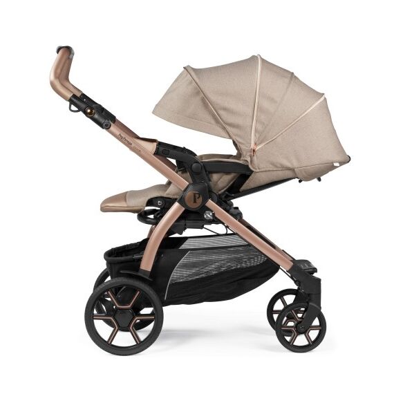 Carucior 3 in 1 Peg Perego Book, SLK, 0 - 22 kg, Mon Amour, Bej / Roz, Culoare: Crem - poza 4 - ExclusivMAG.ro