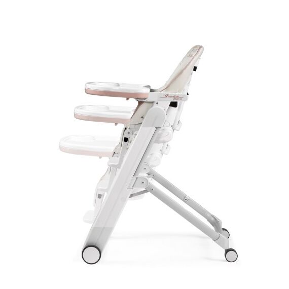 Scaun de masa 2 in 1 Peg Perego Siesta Follow Me, Aquarelle, Culoare: Roz - poza 7 - ExclusivMAG.ro