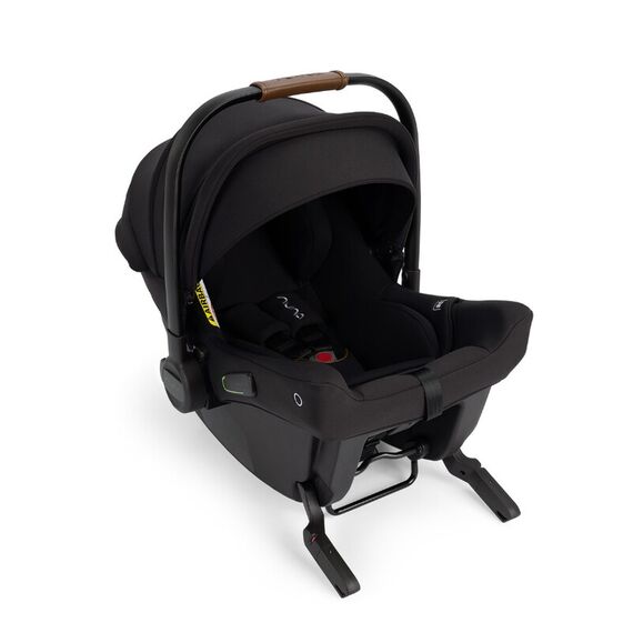 Scoica auto cu ISOFIX integrat Nuna PIPA urbn Caviar, nastere - 75 cm, testata inclusiv la impact lateral, conform ECE R129, Culoare: Negru, Grupa: 0-13kg (0 luni - 12 luni)  - ExclusivMAG.ro