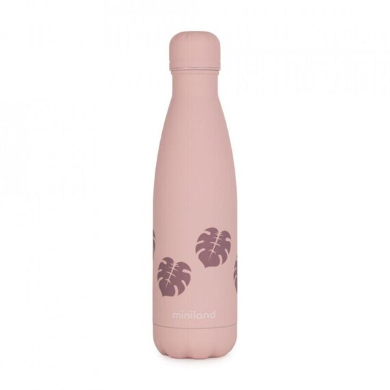 Sticla Termos Terra Leaves 500 ml Miniland, Culoare: Roz, Cantitate: 500ml  - ExclusivMAG.ro